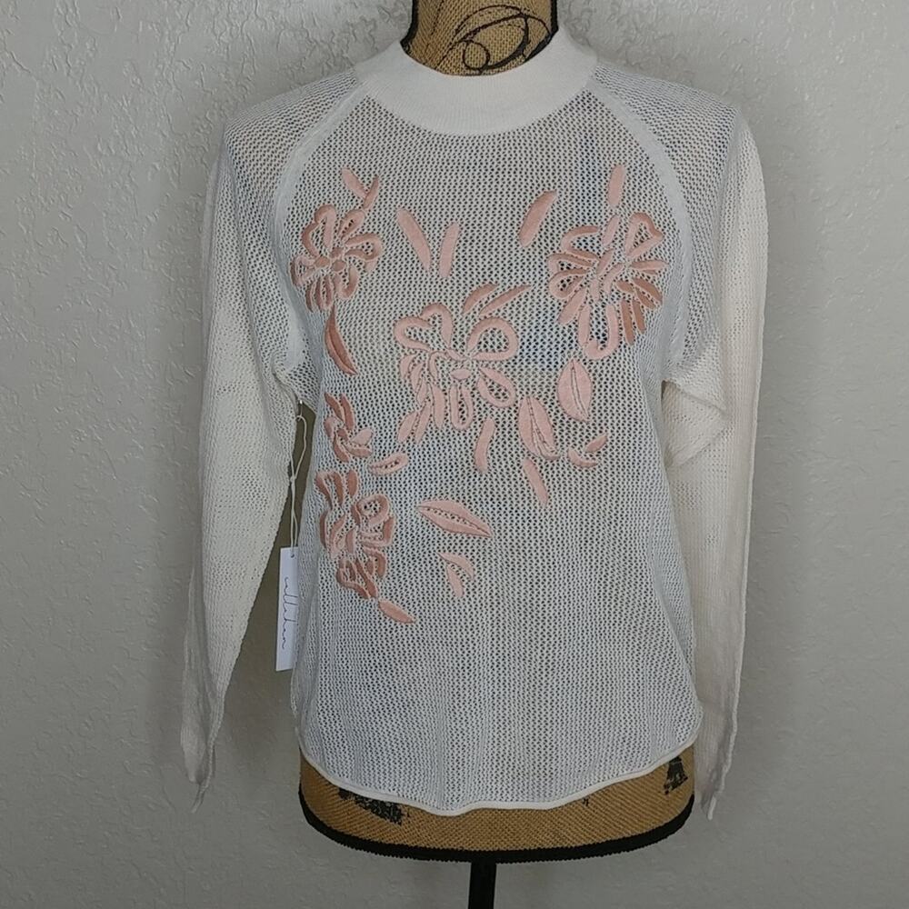 Callahan Floral Sweater Cute Romantic Coquette Size S